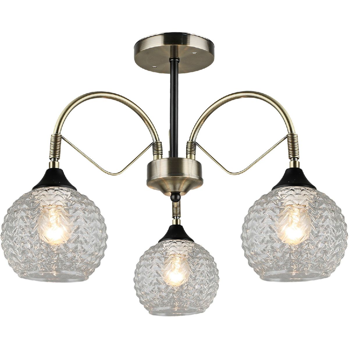 Люстра на штанге Reluce 02026-0.3-03 AB+BK