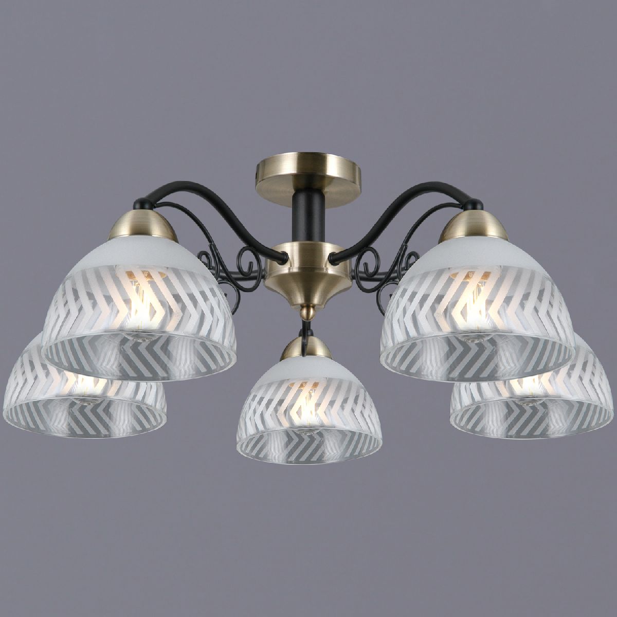 Потолочная люстра Illumico IL0435-5CSQ-24 BK AB SPICA