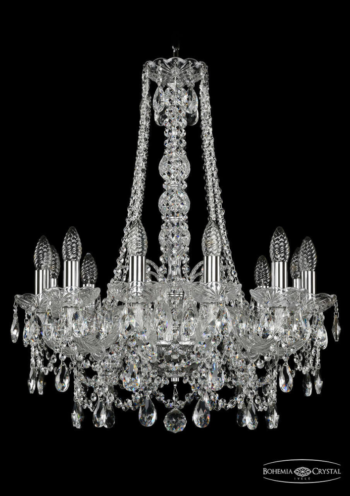 Подвесная люстра Bohemia Ivele 1411/12/195/h-70/Ni