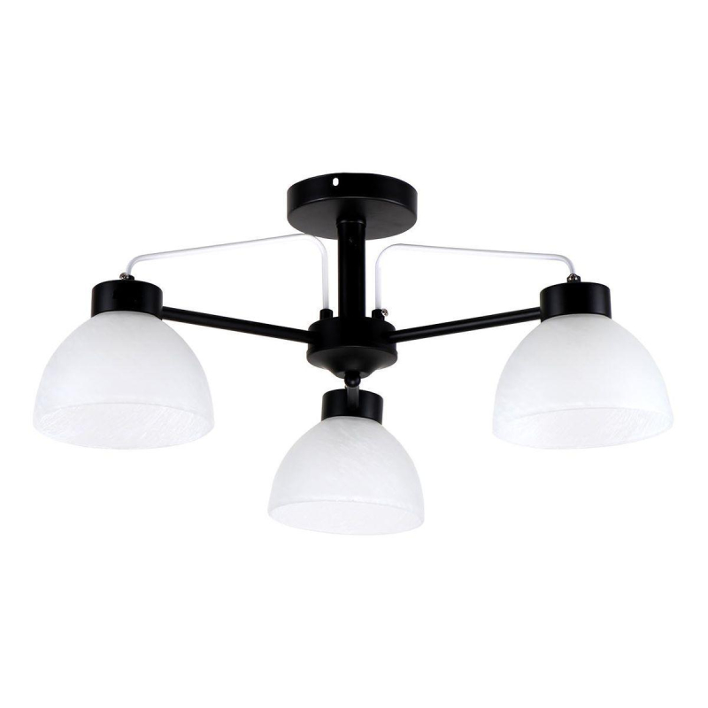 Люстра на штанге IMEX MD.4296-3-S BK+BR