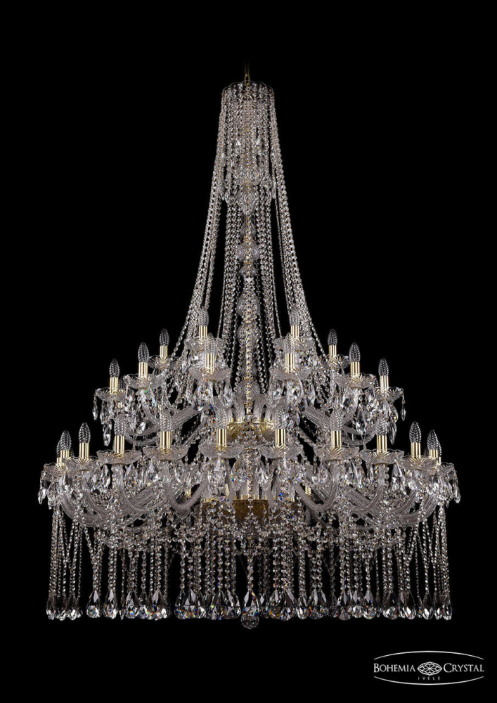 Подвесная люстра второго света Bohemia Ivele 1413/24+12+6/460/h-185/2d/Ni