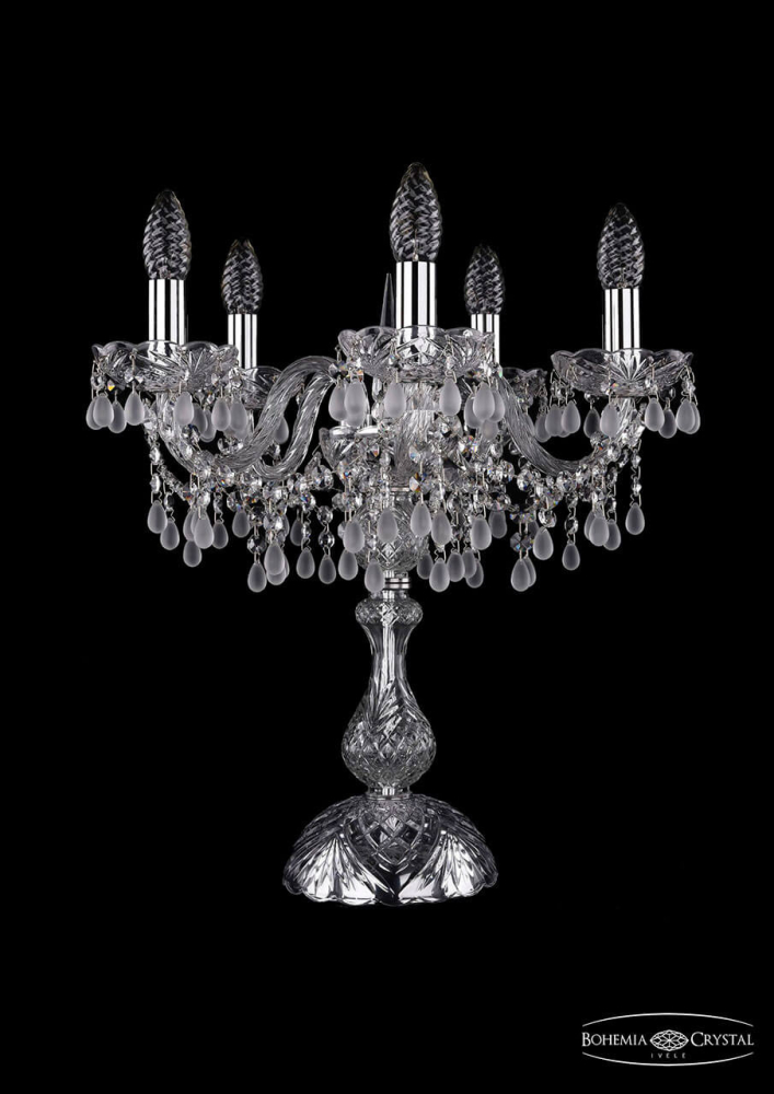 Настольная лампа Bohemia Ivele 1410L/5/141-47/Ni/V0300