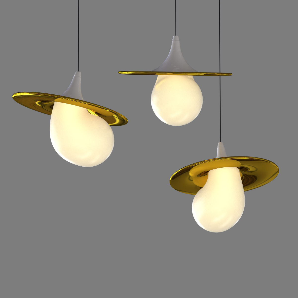 Подвесной светильник Delight Collection 10238P/1 gold/white