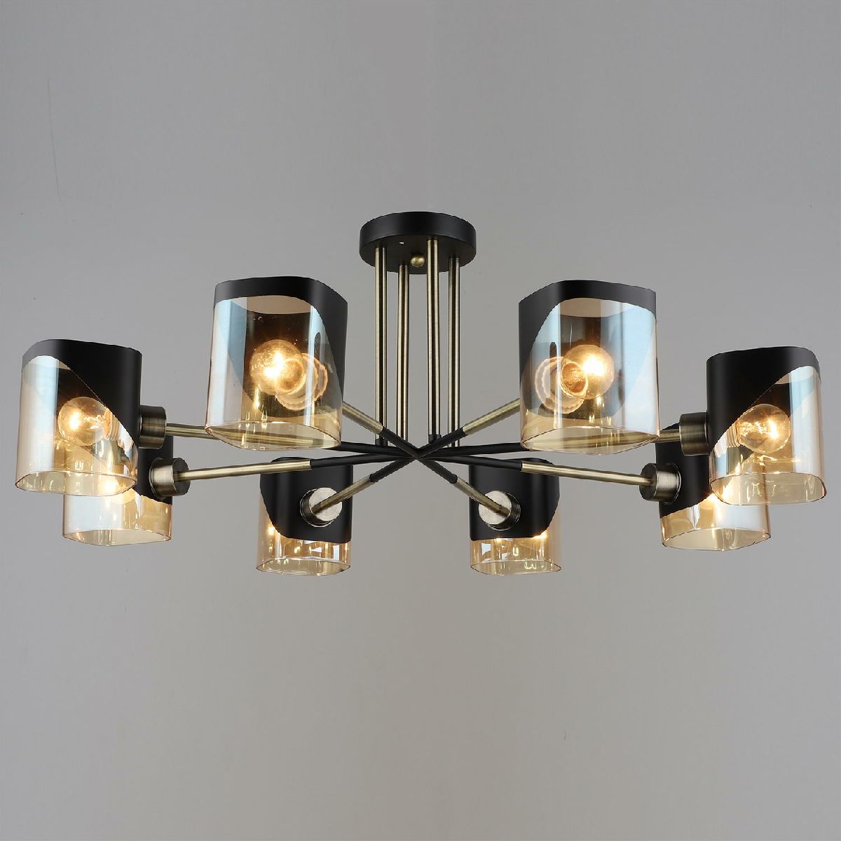 Люстра на штанге Reluce 05013-0.3-08 AB+BK