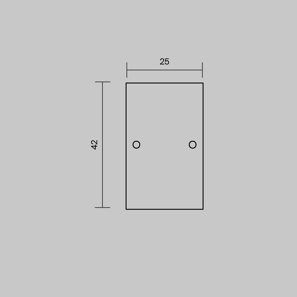 Комплект заглушек (для профиля 65×42) 2шт Maytoni Led Strip ALM-6542-EC 642056