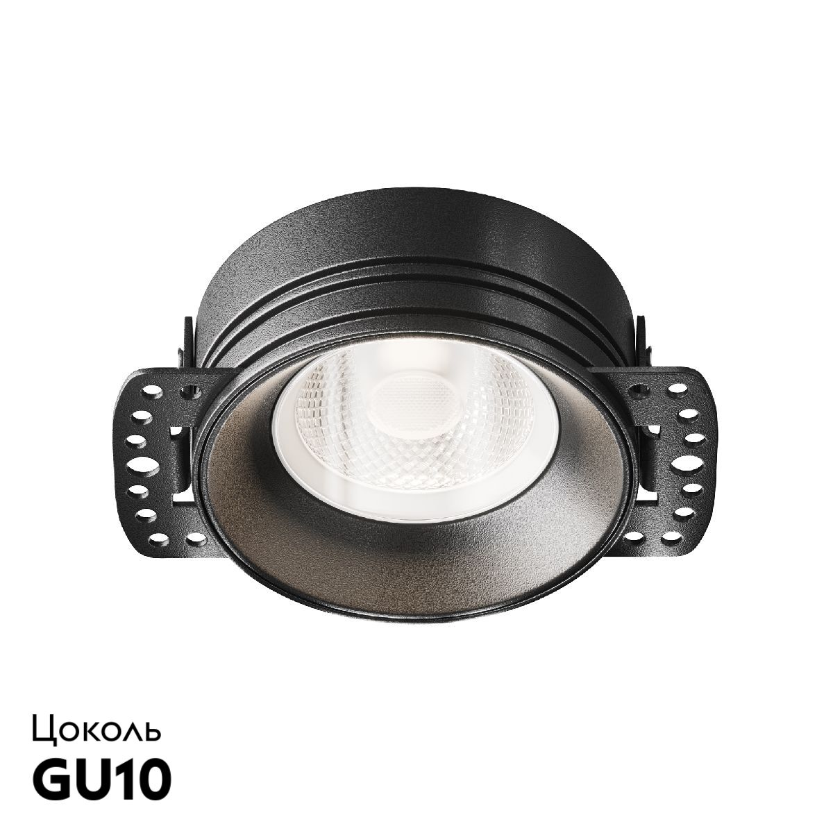 Встраиваемый светильник Maytoni Flint DL101-GU10-TRS-B