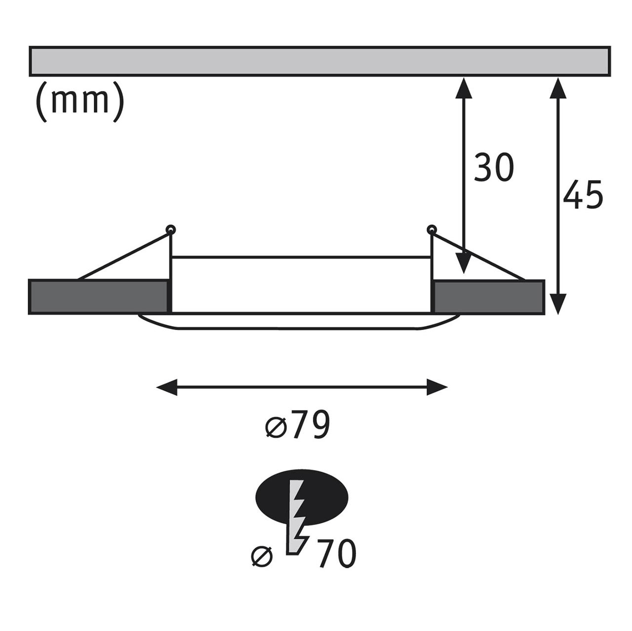 Встраиваемый светодиодный светильник Paulmann Premium Line Coin 92825
