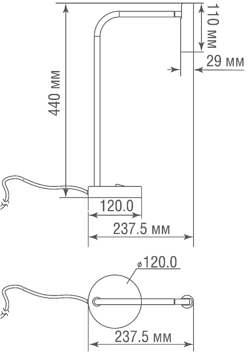 Настольная лампа Donolux Saga T111018WW3TLB