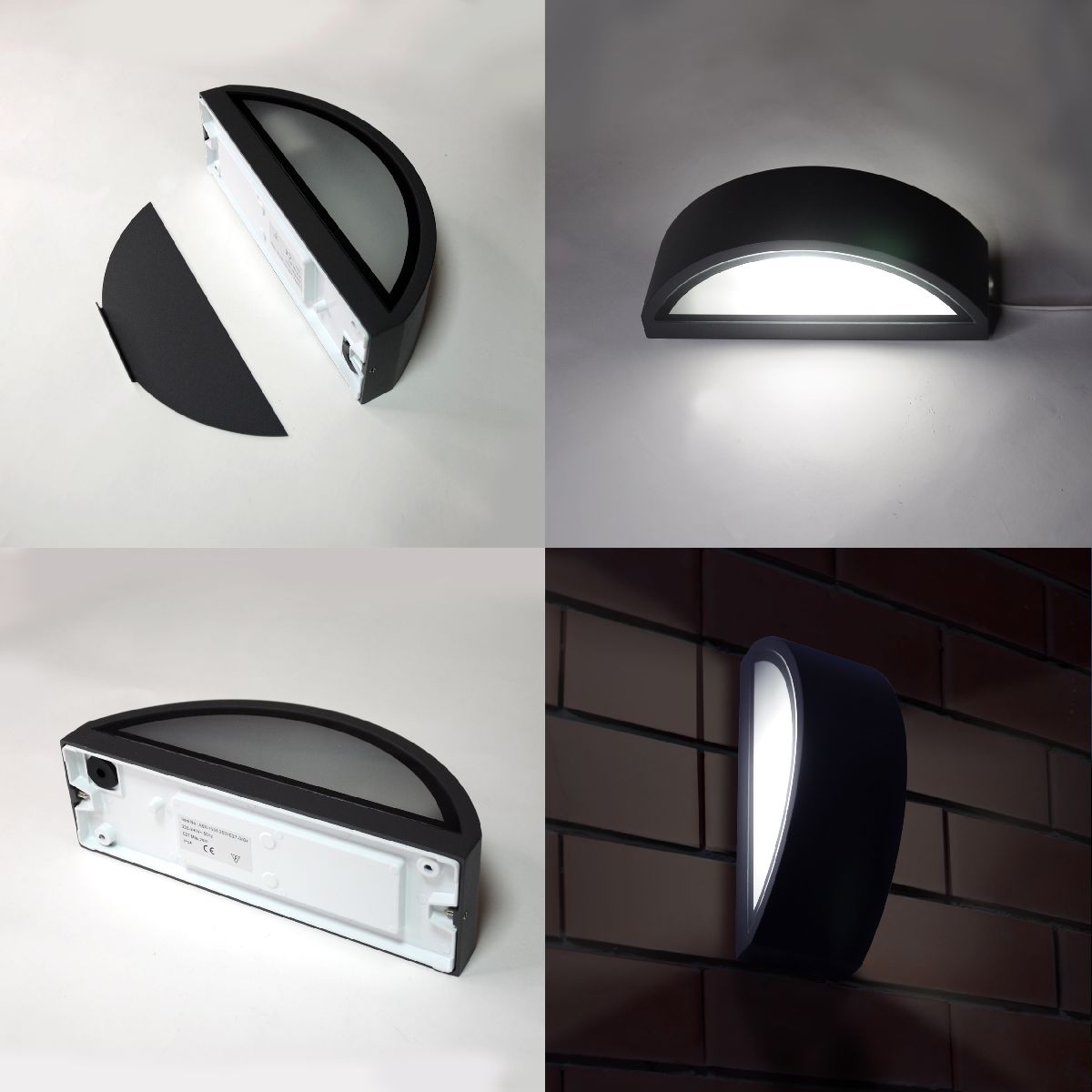 Уличный настенный светильник Elvan PJ-1505/1-E27-Gr