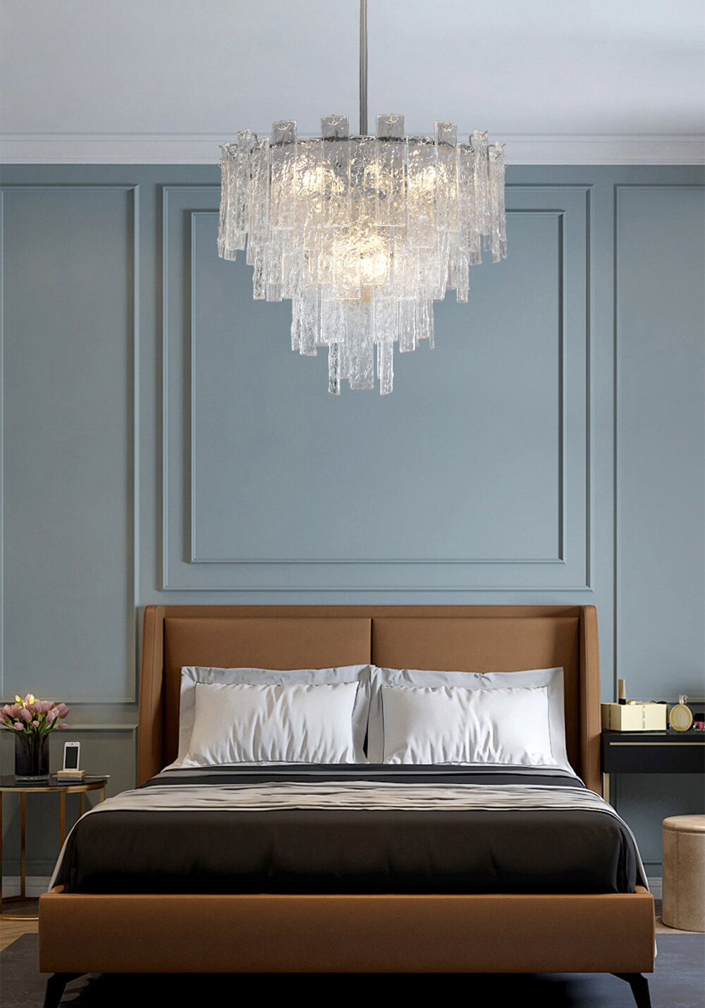 Подвесная люстра DeLight Collection 5116-H600 L10 chrome