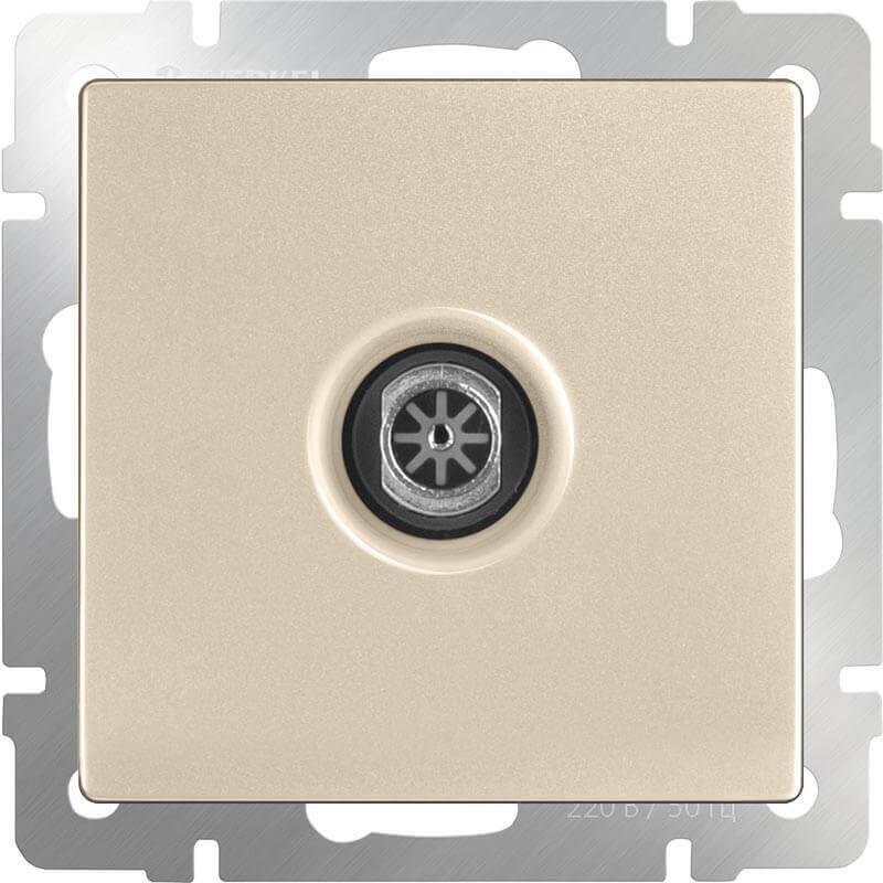 ТВ-розетка Werkel оконечная шампань WL11-TV 4690389124686