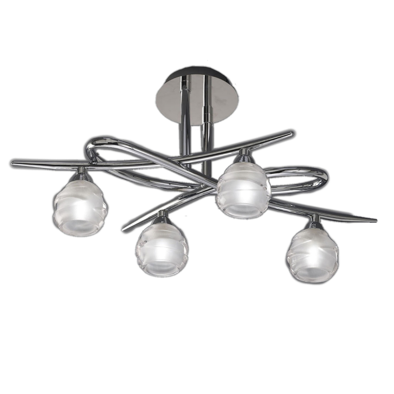 Потолочная led люстра Mantra Loop Chrome 1803