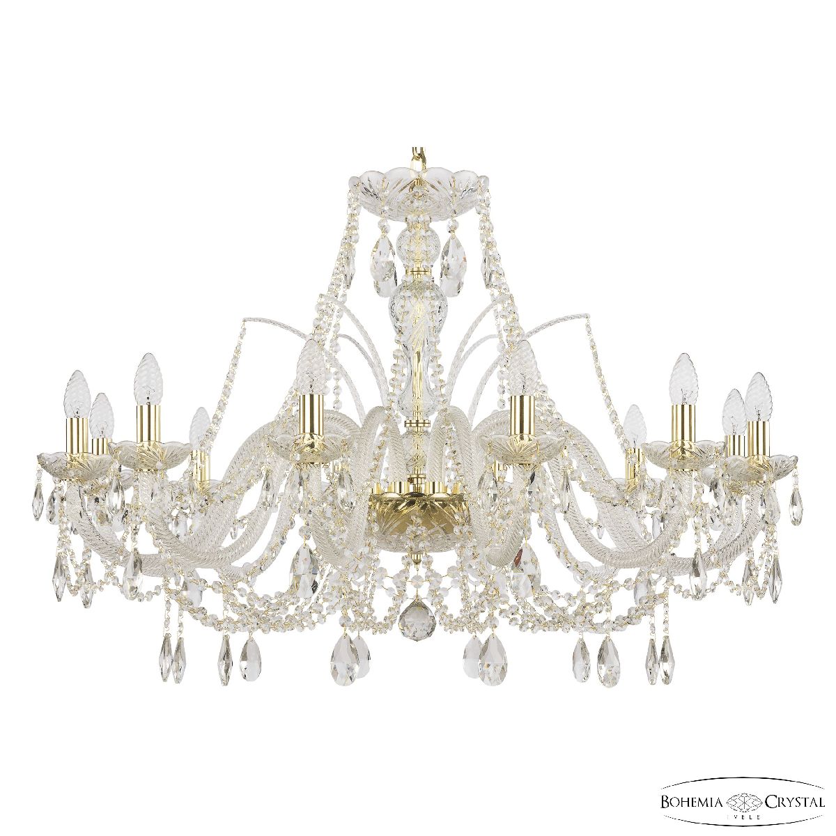 Подвесная люстра Bohemia Ivele Crystal 105/12/360 G