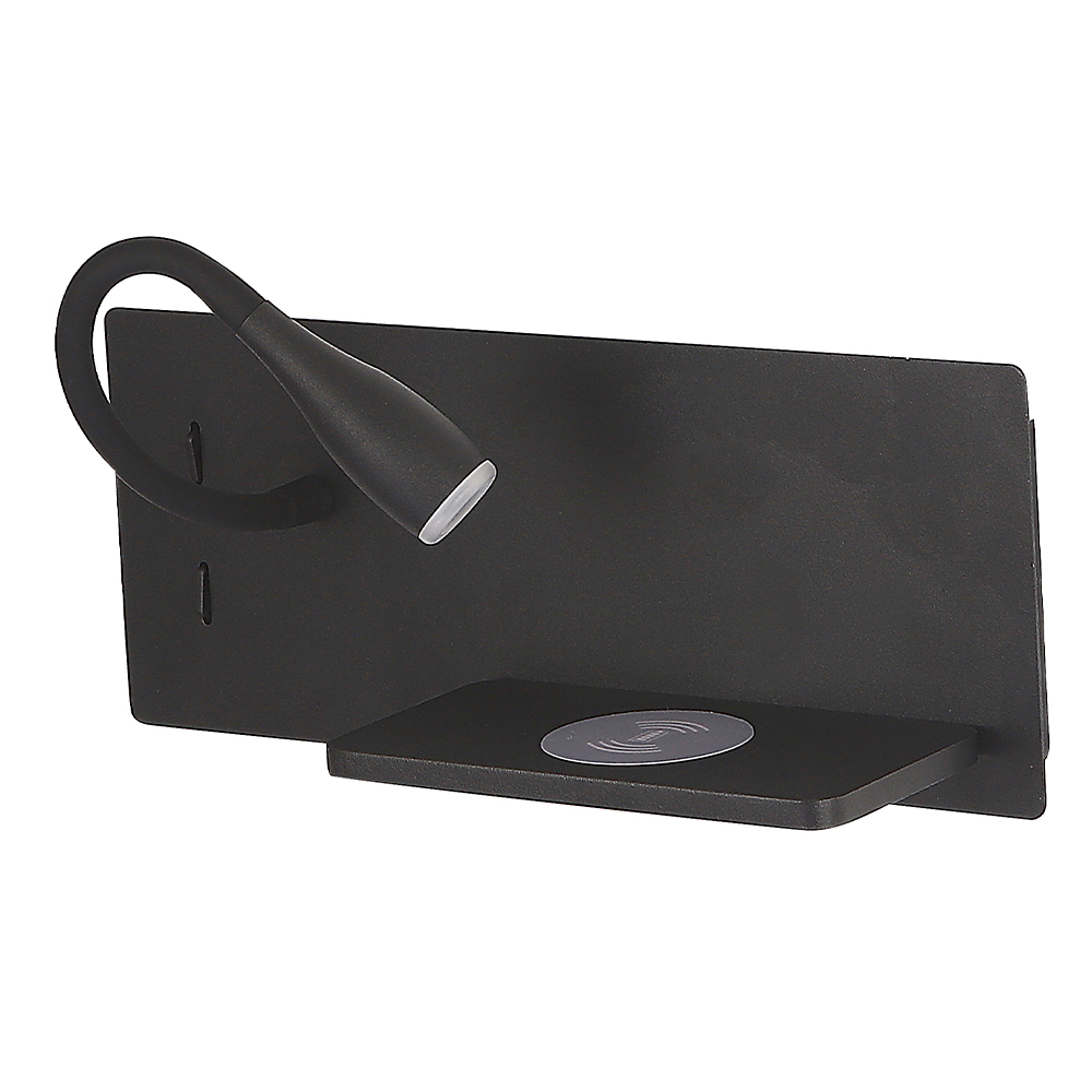 Настенный светильник Crystal Lux CLT 217W Qi+USB BL