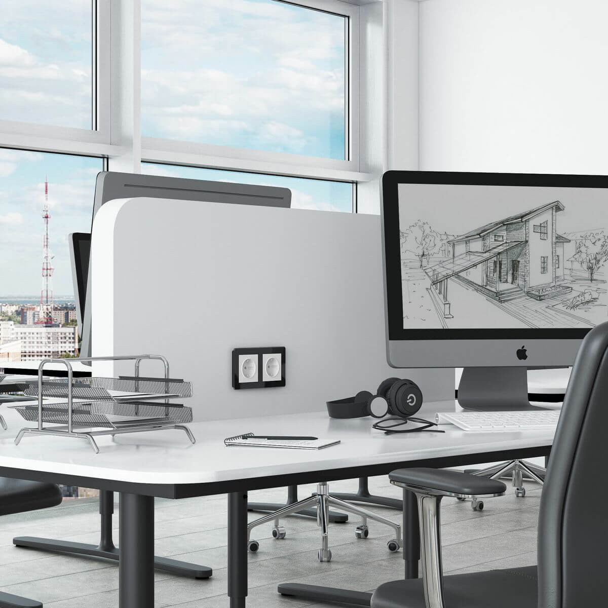 Розетка с заземлением и шторками Werkel 4690389184734 W1171161