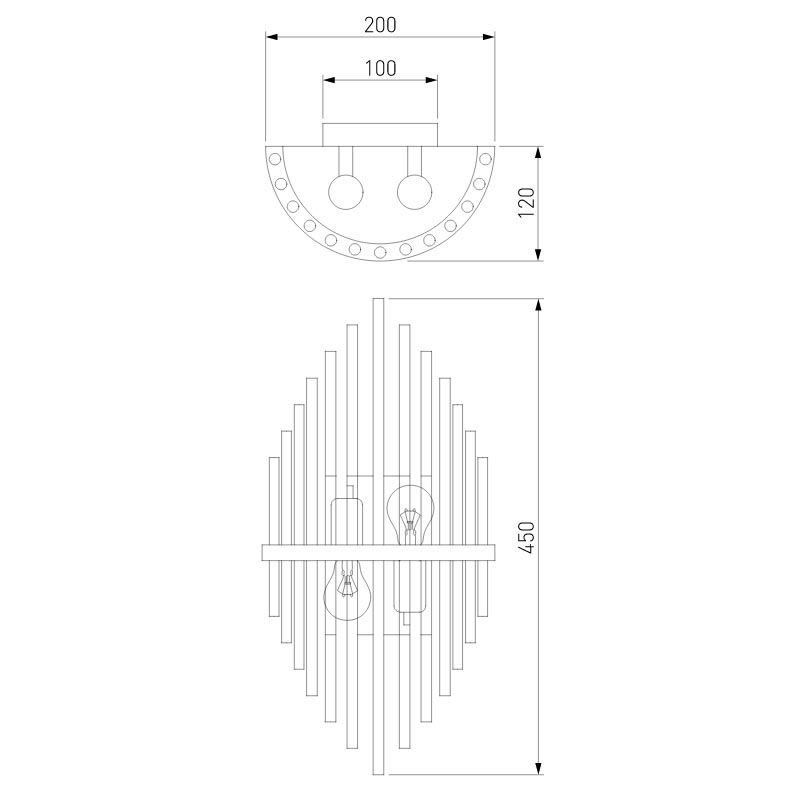 Настенный светильник Bogates Allure 355/2