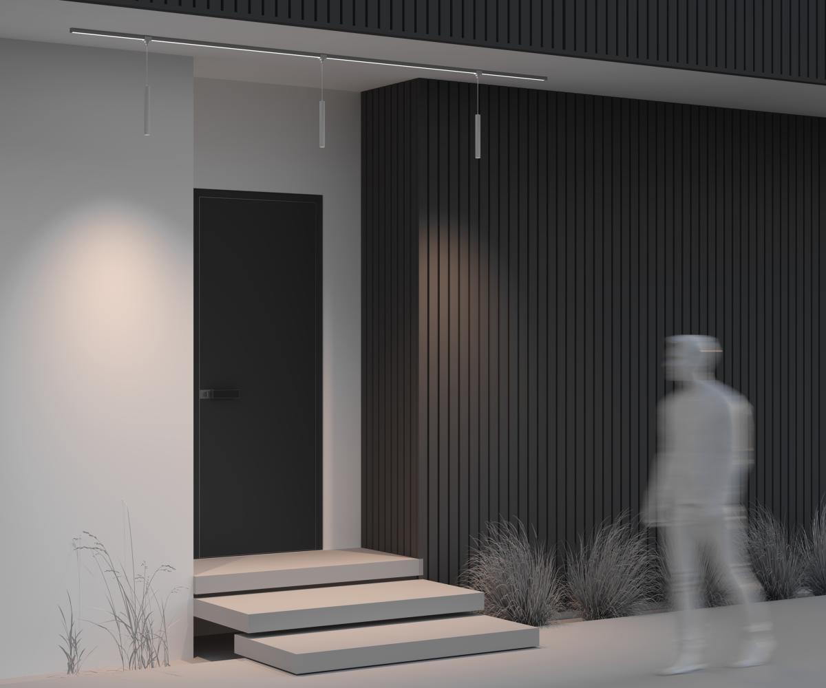 Уличный трековый светильник Maytoni Focus Led Elasity IP O-TR01-1-P-8WW3K