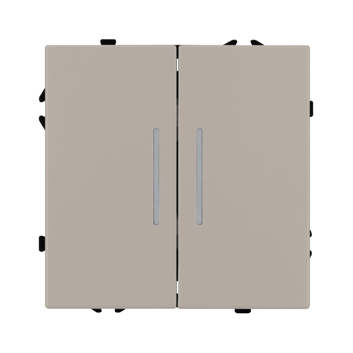 Механизм выключателя двухклавишный непроходной Arlight LED SWT-NOBE-MK02-SFPL-L-CA (230V, 10A) 059417