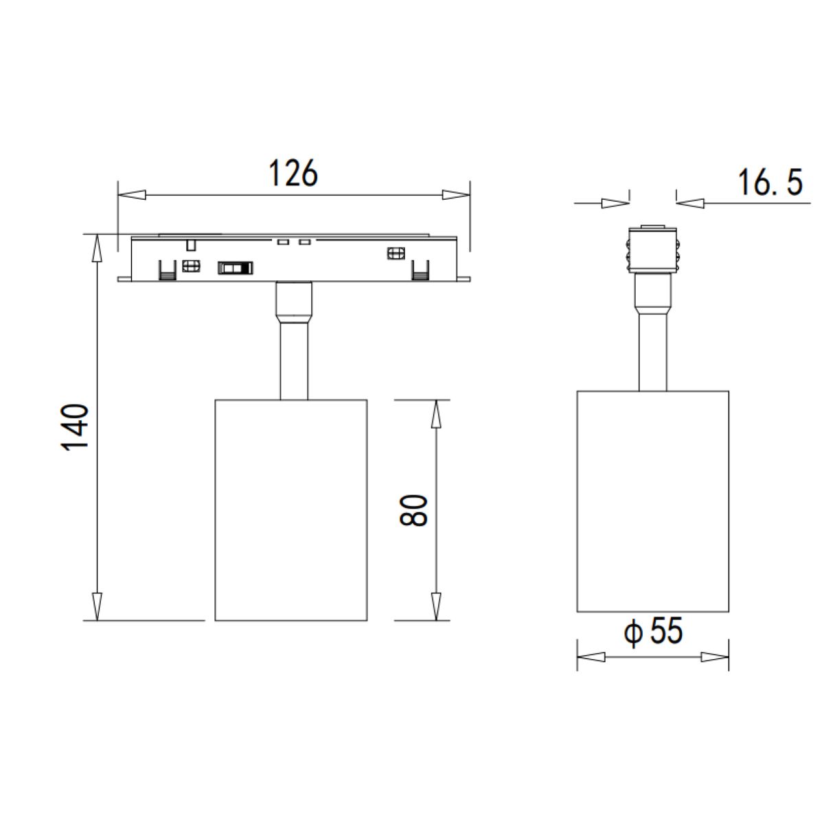 Трековый светильник Donolux Alpha DL20295NW15BDIM