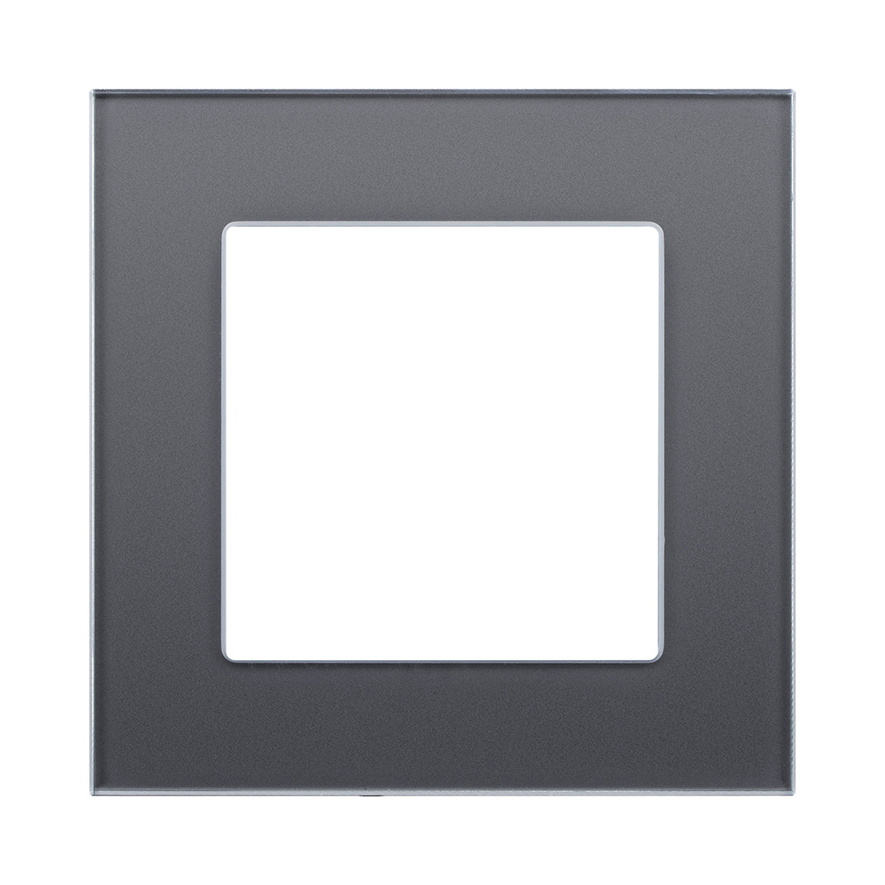 Рамка 1-постовая, стекло серый Kollinger Asthetik AS1GY