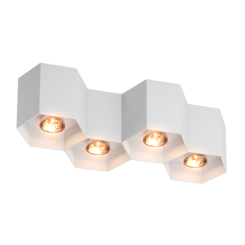 Потолочный светильник Zumaline POLYGON CL 4 20037-WH