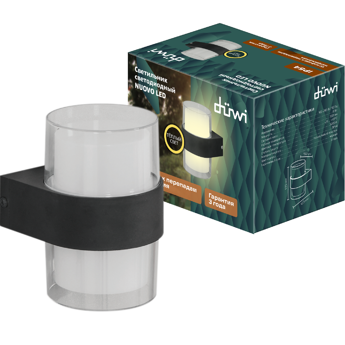 Уличный настенный светильник Duwi Nuovo LED 24778 8