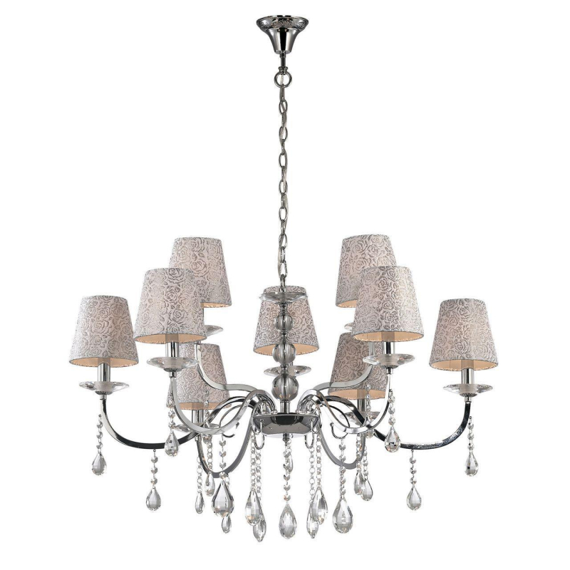 Подвесная люстра Ideal Lux Pantheon SP9 Cromo 088099