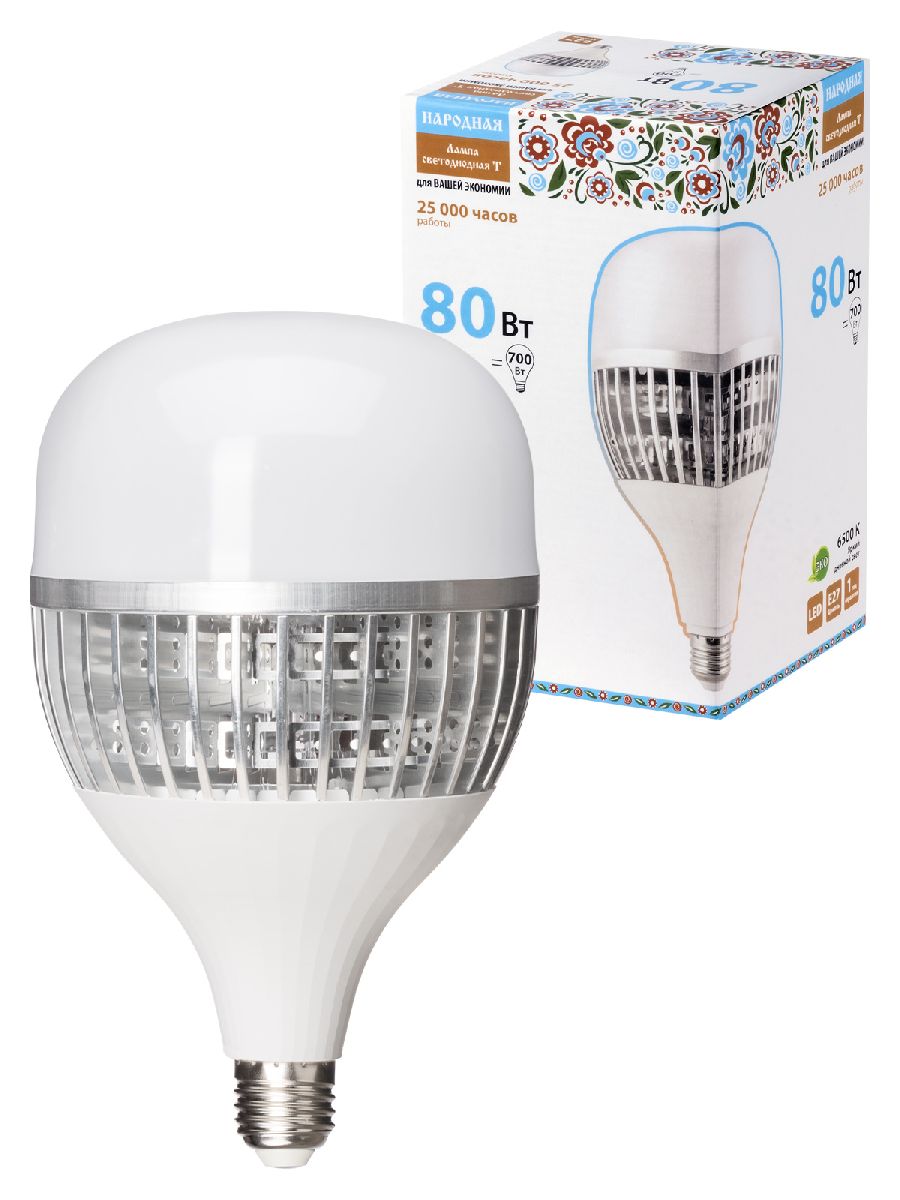 Лампа светодиодная TDM Electric Народная E27 80W 6500K матовая SQ0340-1651