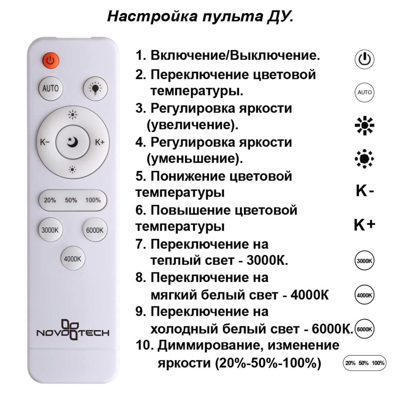 Потолочная люстра Novotech Calm 358931