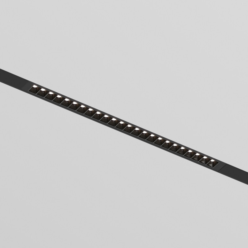 Трековый однофазный светильник Denkirs Simple Grill DK8102-BK