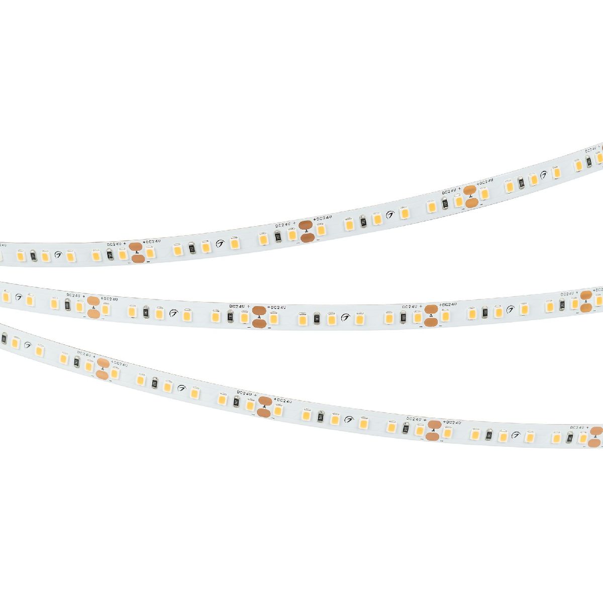 Светодиодная лента Arlight RT-A120-8mm 24V Gold (9.6 W/m, IP20, 2835, 5m) 043385