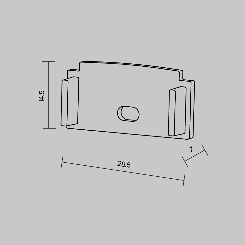 Алюминиевый встраиваемый профиль Maytoni 642008