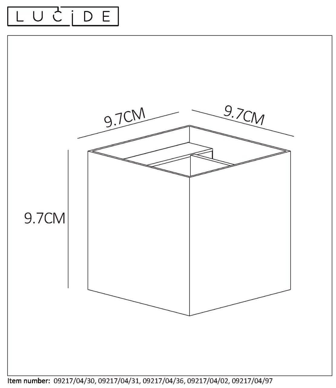 Настенный светильник Lucide XIO 09217/04/97