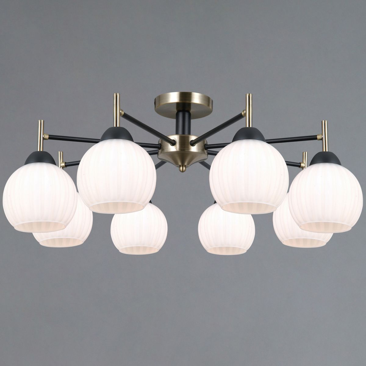 Люстра на штанге Illumico IL0579-8CSQ-25 BK AB TRENTO