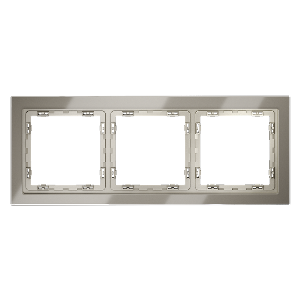 Рамка на 3 поста Voltum S70 VLS110304 (шелк, стекло)