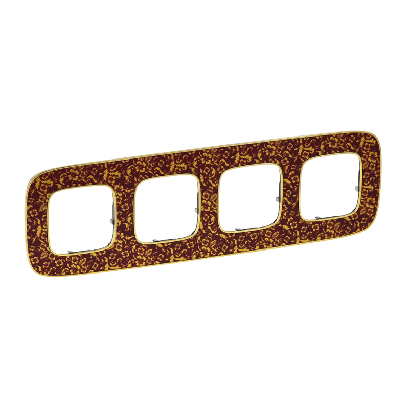 Рамка 4-постовая Legrand Valena Allure Барокко Пурпур 754444