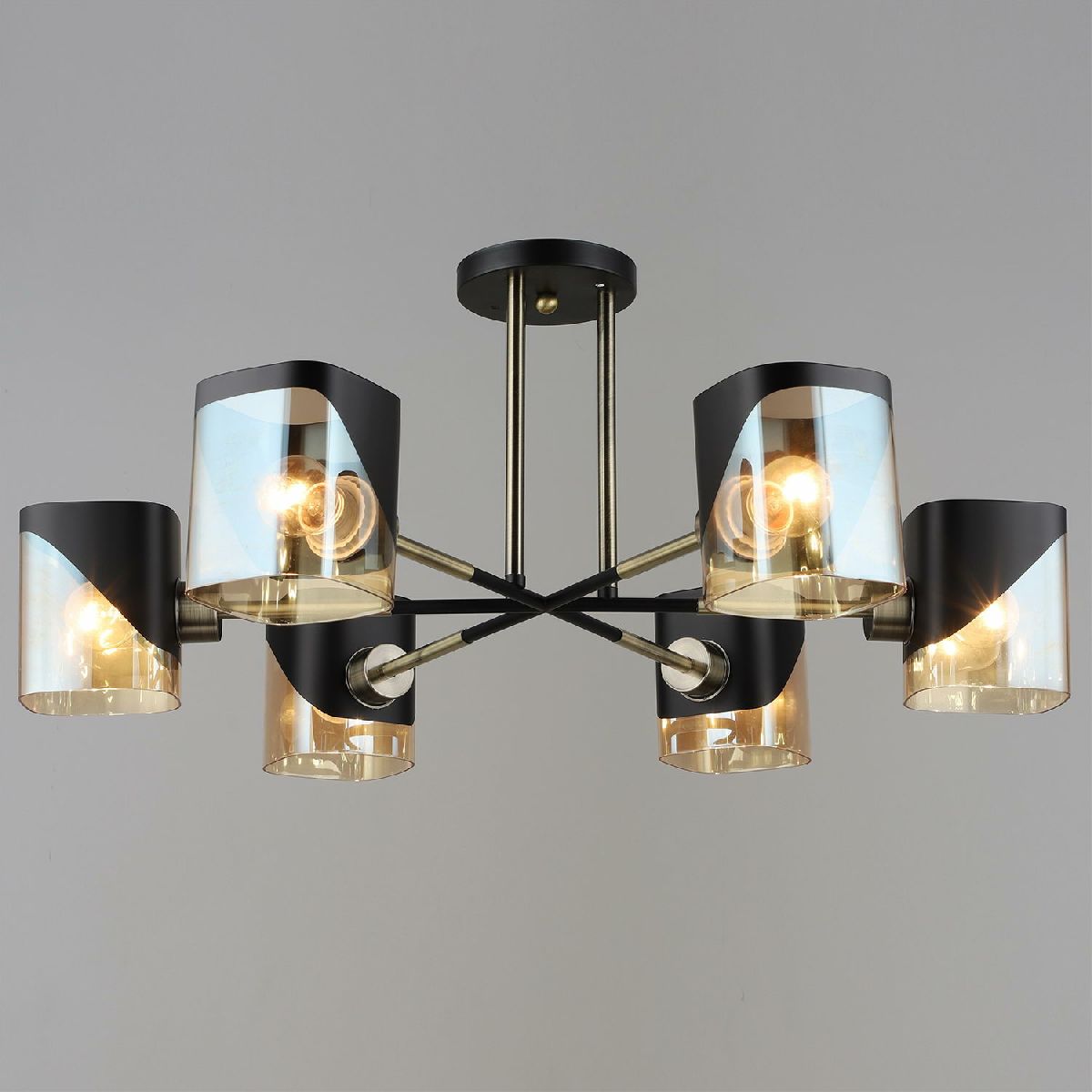 Люстра на штанге Reluce 05013-0.3-06 AB+BK