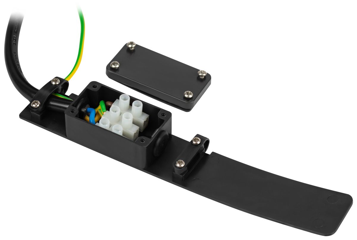 Ландшафтный светильник ЭРА Беллона GBF-103-1-BL-0650 230В Е27 IP54 черный с розеткой Б0071048