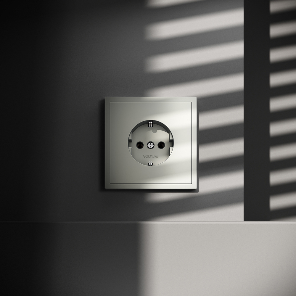 Розетка Voltum S70 VLS040105 (сталь)