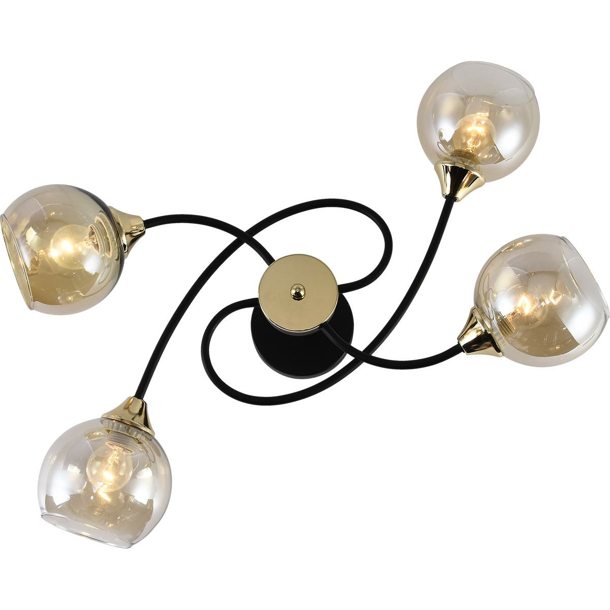 Люстра на штанге Reluce 01356-0.3-04B BK+FGD