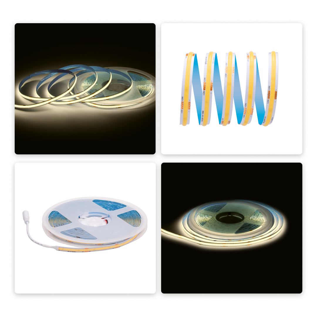 Светодиодная лента Apeyron 24В COB 12Вт/м 3000K 10м IP20 00-384