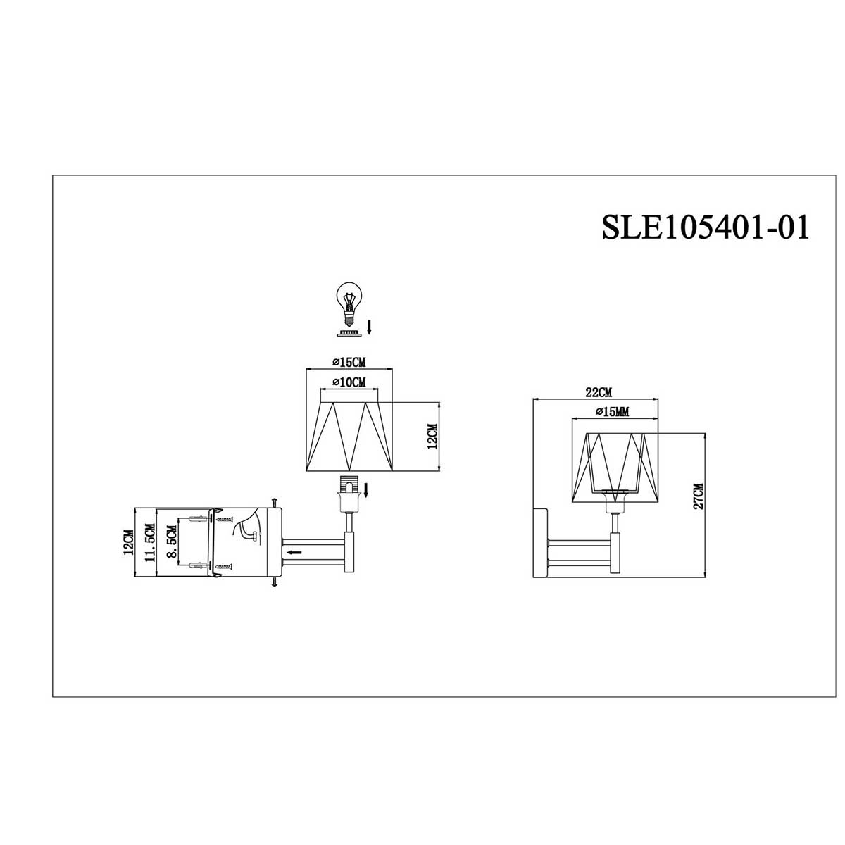 Настенный светильник EVOLUCE LAGORO SLE105401-01