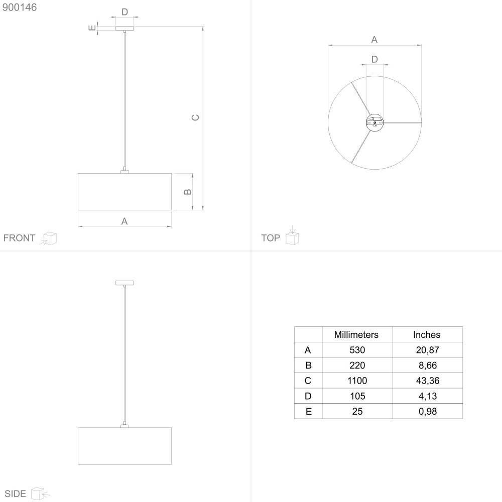 Подвесной светильник Eglo Zaragoza 900146