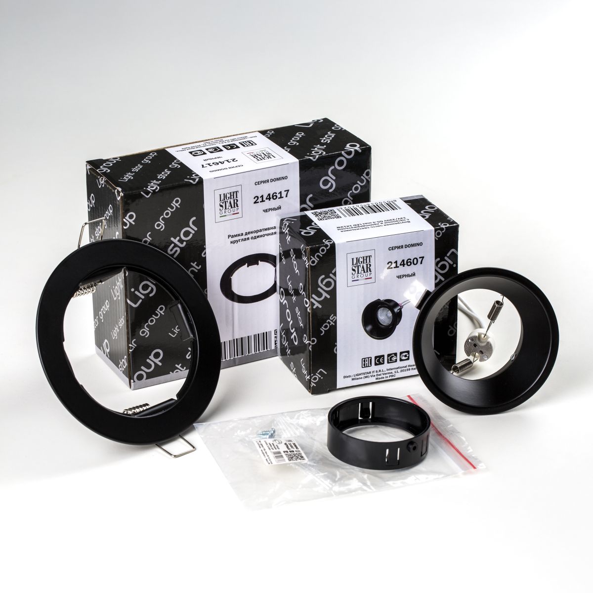 Встраиваемый светильник Lightstar Domino (214617+214607+214007) D61707BMOD