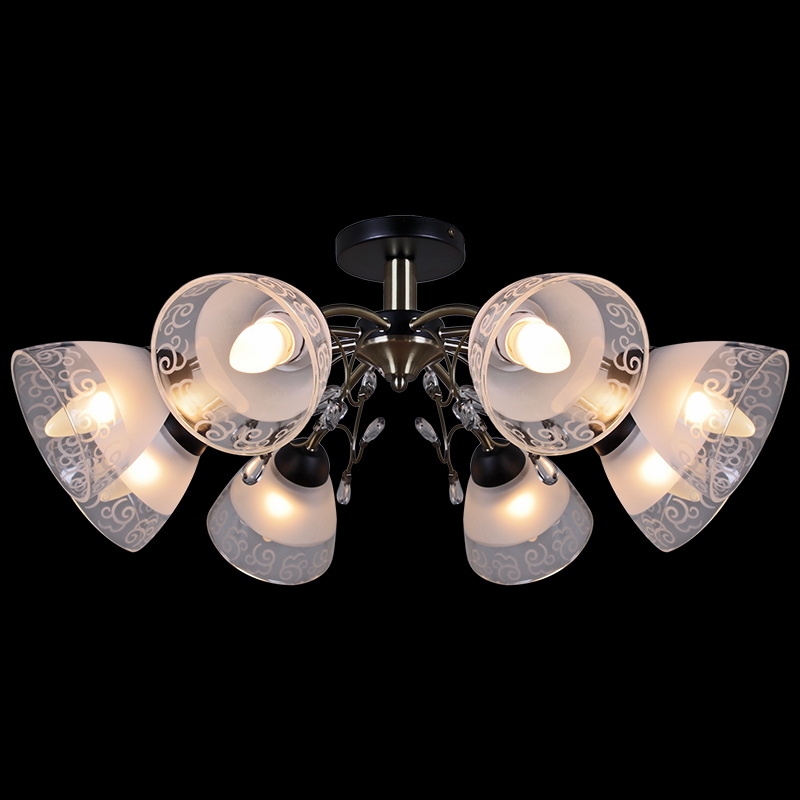 Люстра на штанге Illumico IL0287-8CSQ-29 BK AB