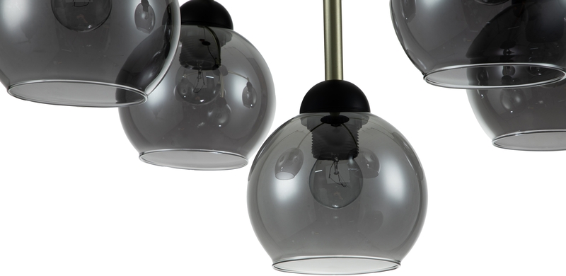 Подвесная люстра Indigo Grappoli 11029/5P Black V000215