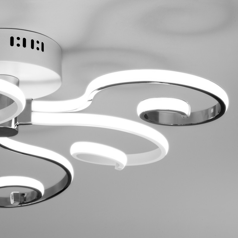 Потолочная люстра Eurosvet 90149/3 белый/хром