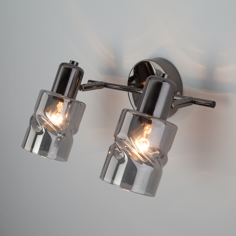 Настенный светильник Eurosvet Ansa 20120/2 чёрный жемчуг