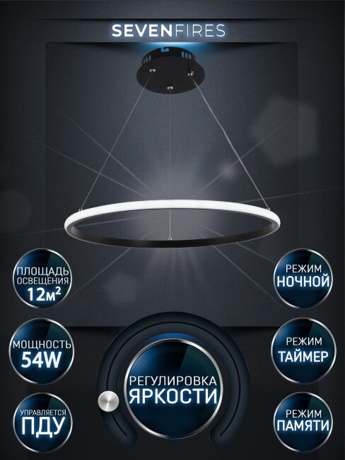 Подвесная люстра Wedo Light Lisel WD6021/1P-BK