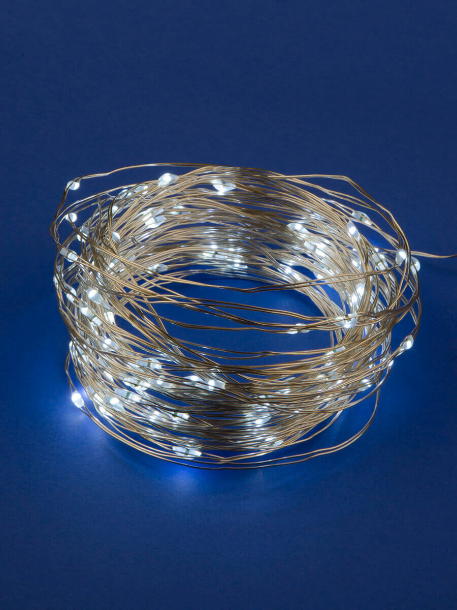 Светодиодная гирлянда Uniel Роса (UL-00007186) белый ULD-S1000-100/SCB/3AA White IP20 Dew